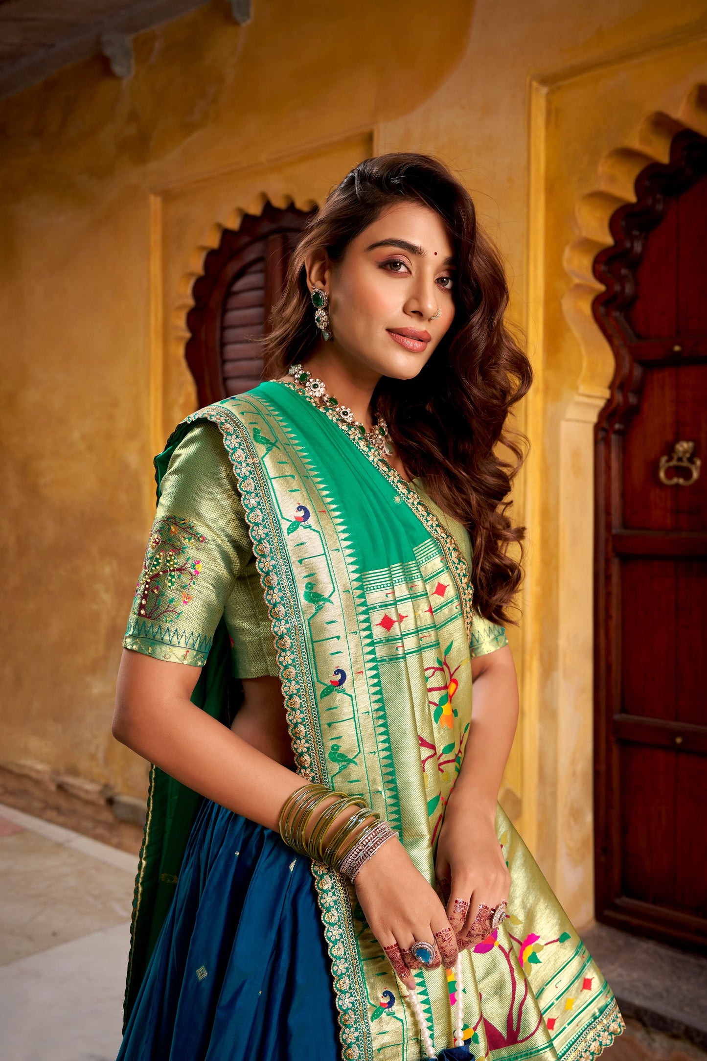 Soft Silk Paithani Lehenga Choli
