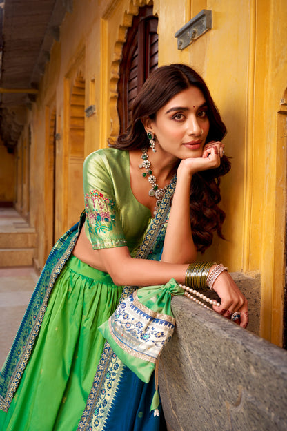 Soft Silk Paithani Lehenga Choli