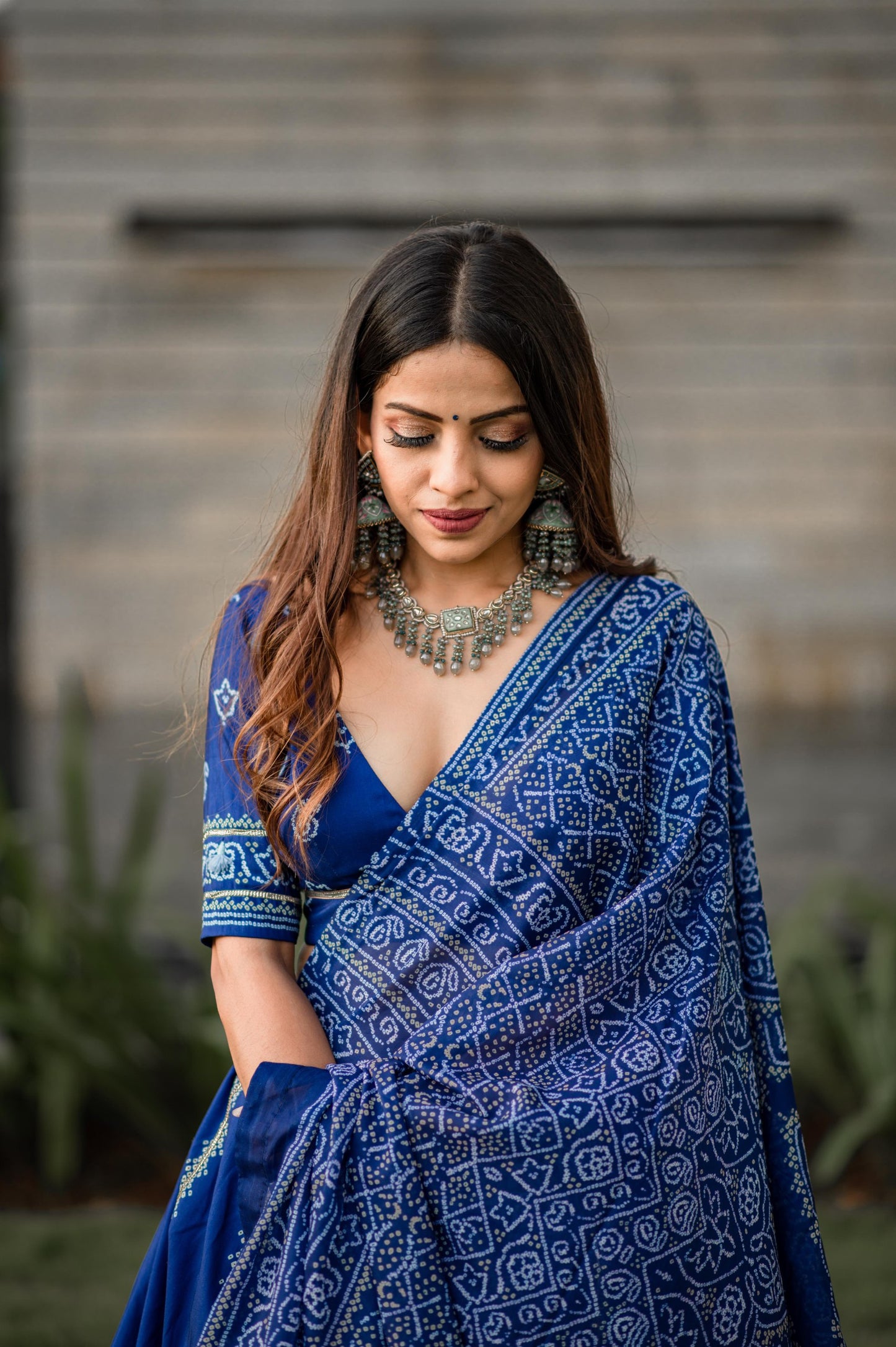 Vaishali Silk Bnadhani Lehenga Choli
