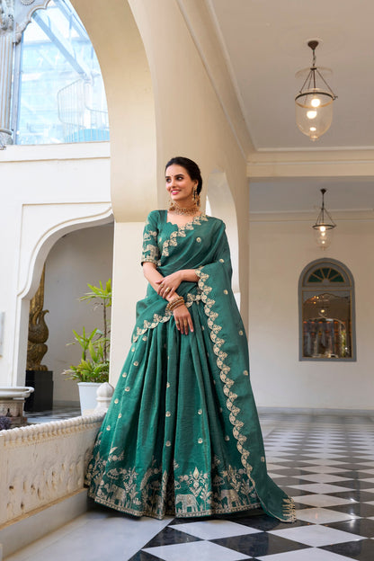 Gold Crush Wedding Lehenga Choli