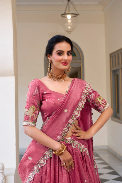 Gold Crush Wedding Lehenga Choli