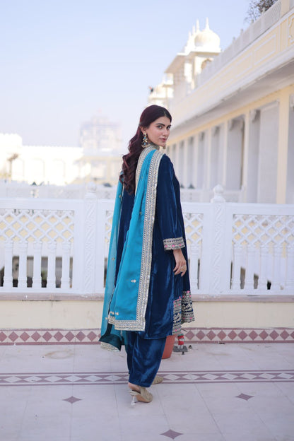 Velvet Kurti Pair