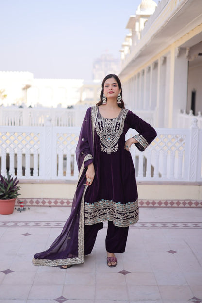 Velvet Kurti Pair