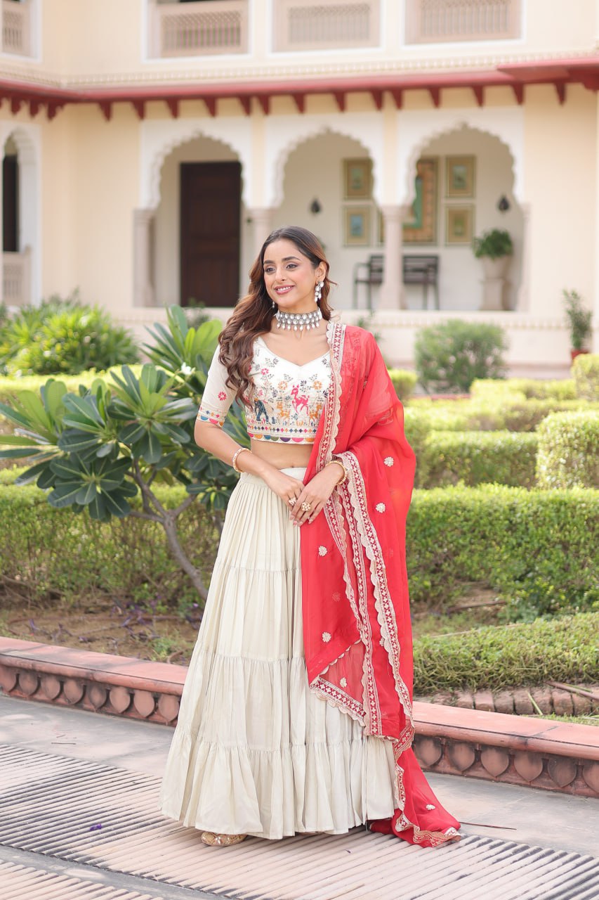 Cosmos silk Wedding - Navratri Garba Lehenga