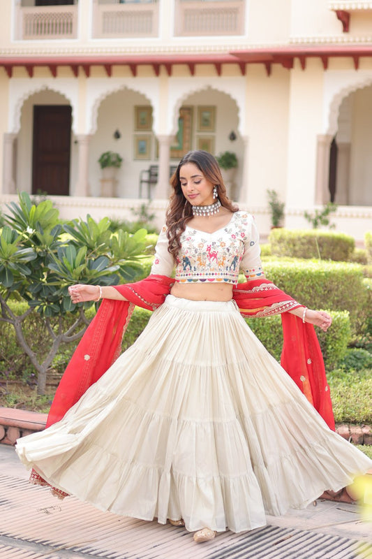 Cosmos silk Wedding - Navratri Garba Lehenga