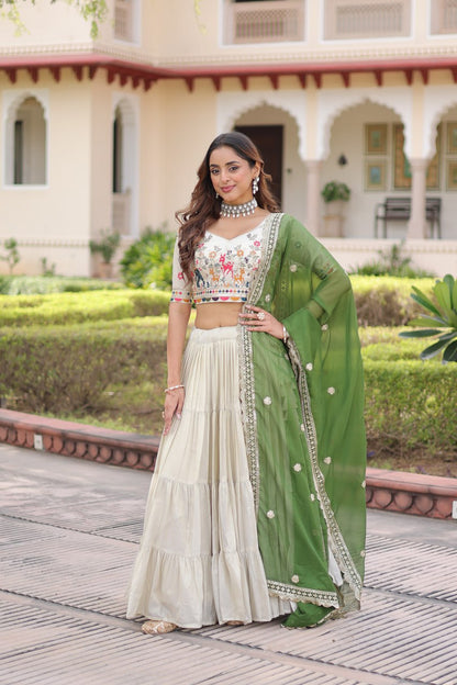 Cosmos silk Wedding - Navratri Garba Lehenga