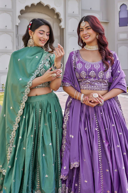 Crep Silk Chaniya Choli