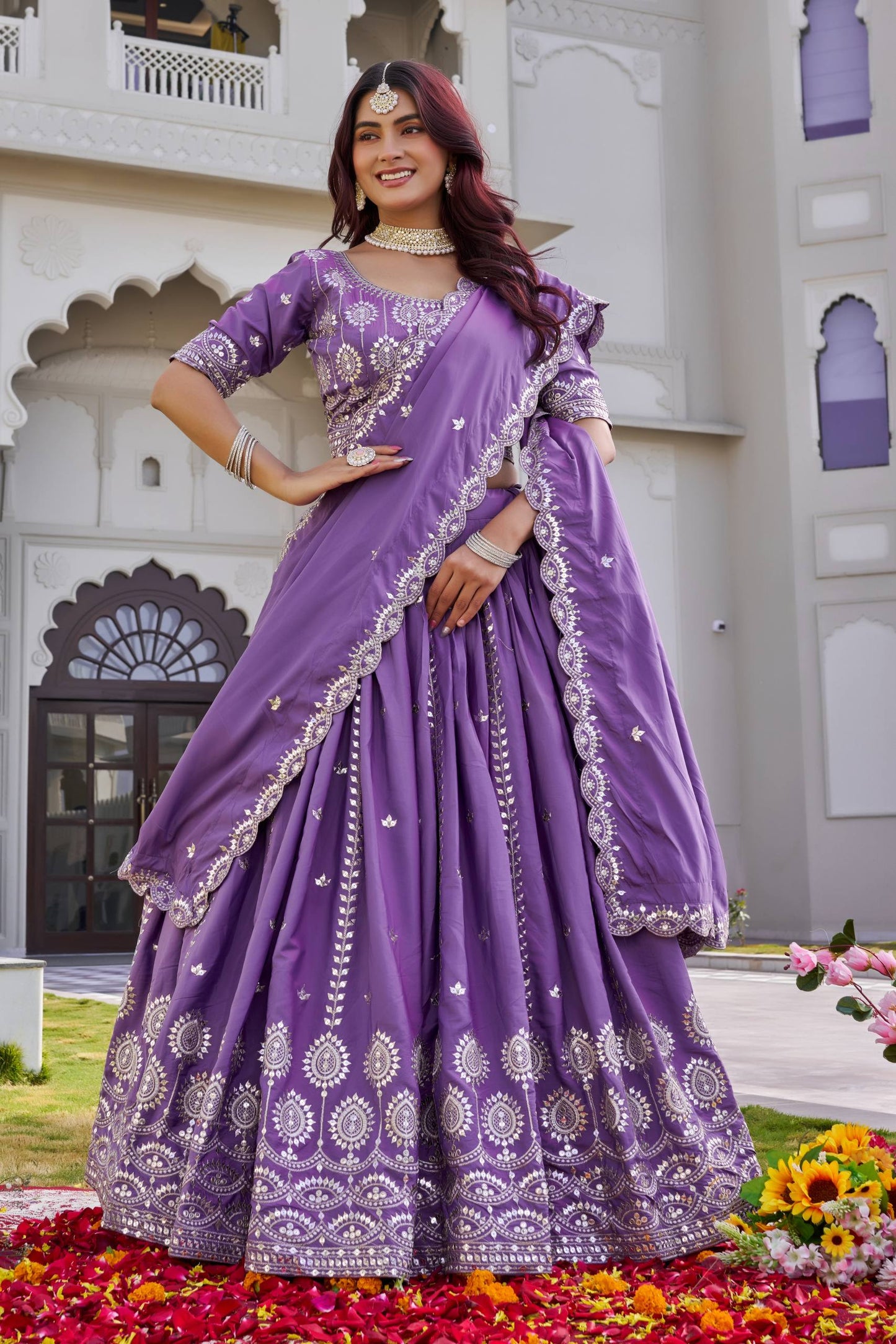 Crep Silk Chaniya Choli