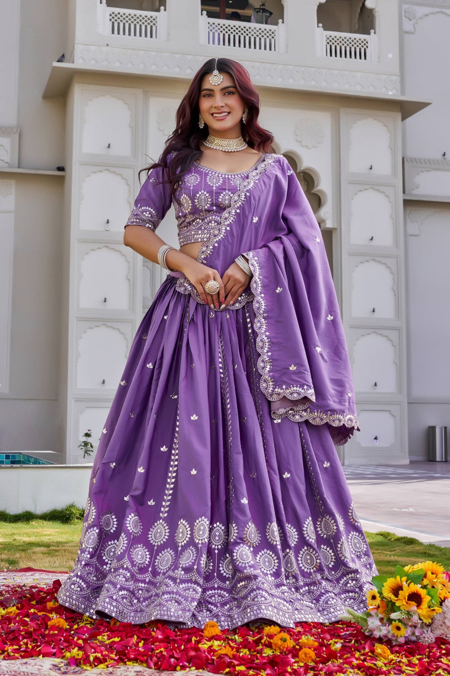 Crep Silk Chaniya Choli