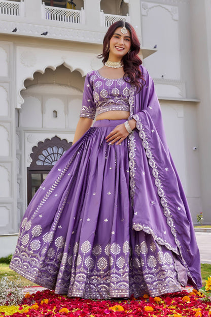 Crep Silk Chaniya Choli