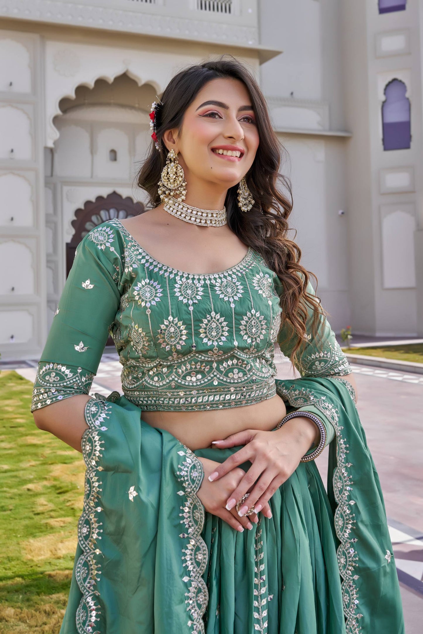 Crep Silk Chaniya Choli