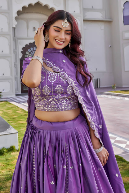 Crep Silk Chaniya Choli