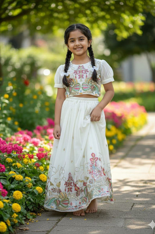 Heavy Faux Georgette - Lehenga Choli