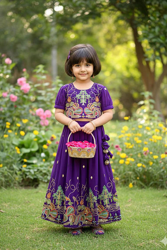 Heavy Faux Georgette - Lehenga Choli