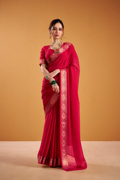Poly Shimmer Saree