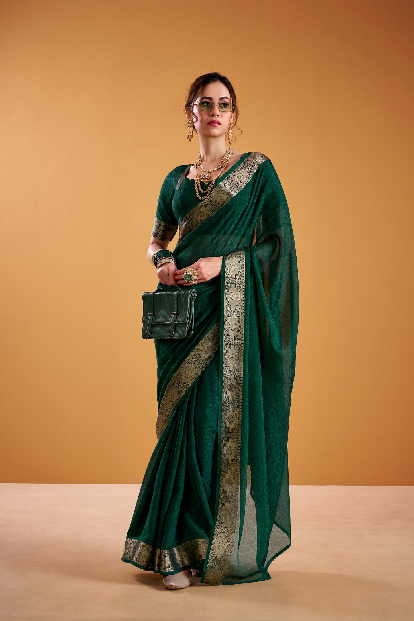 Poly Shimmer Saree