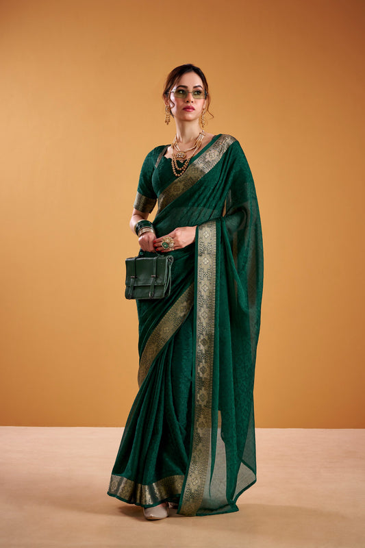 Poly Shimmer Saree