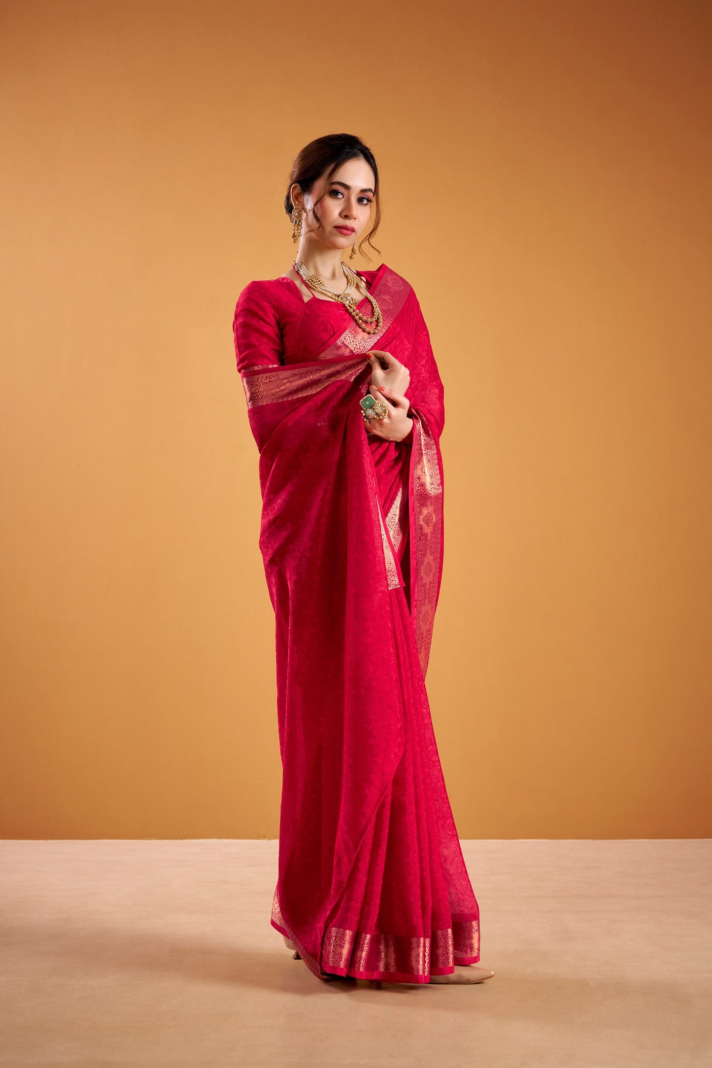 Poly Shimmer Saree