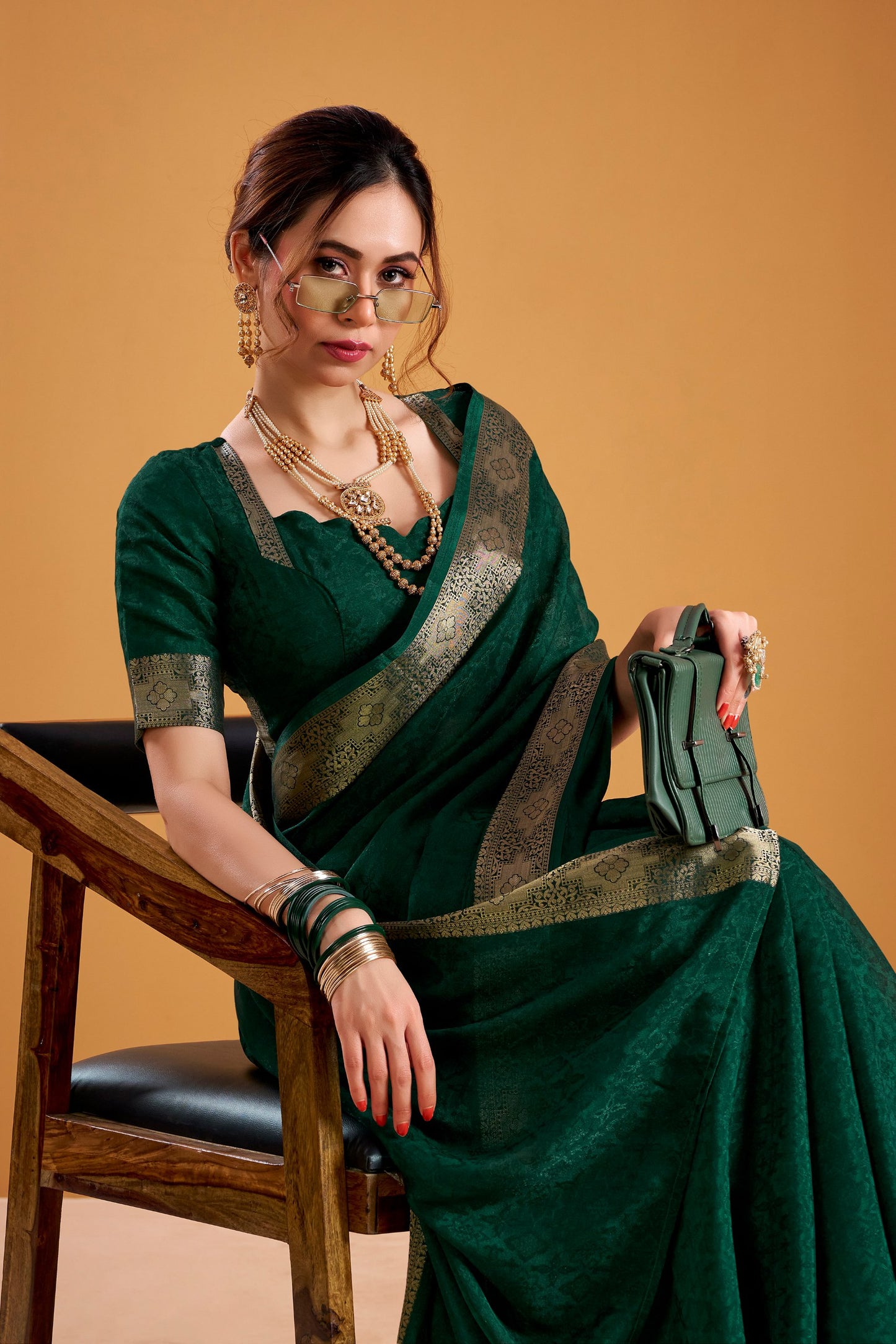 Poly Shimmer Saree