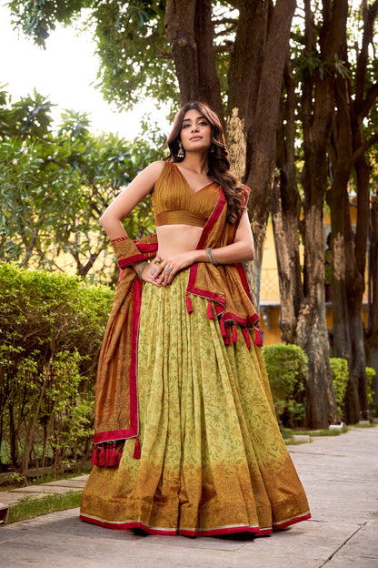 Vichitra Silk Lehenga Choli
