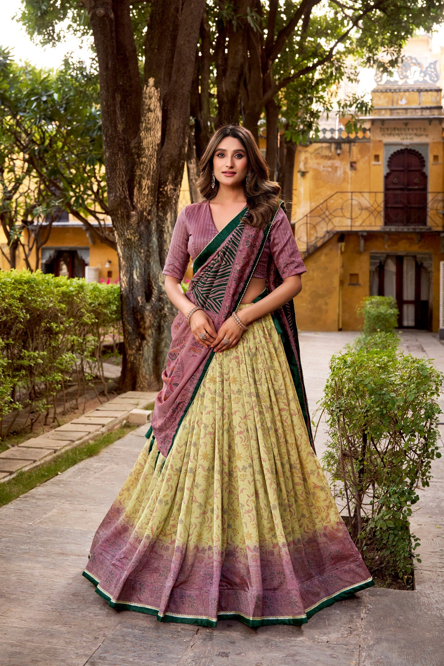 Vichitra Silk Lehenga Choli