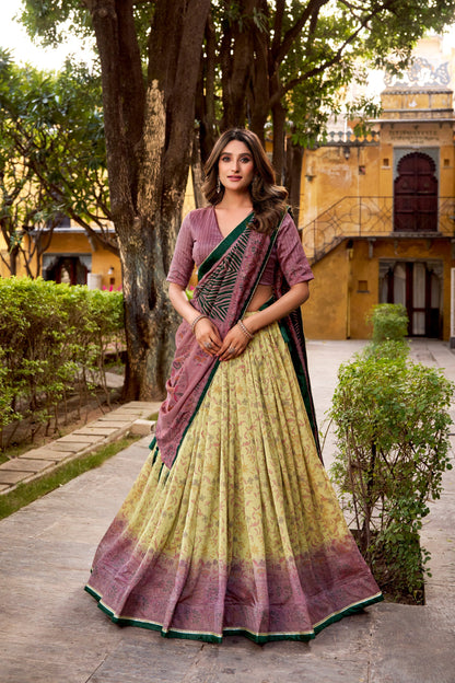 Vichitra Silk Lehenga Choli