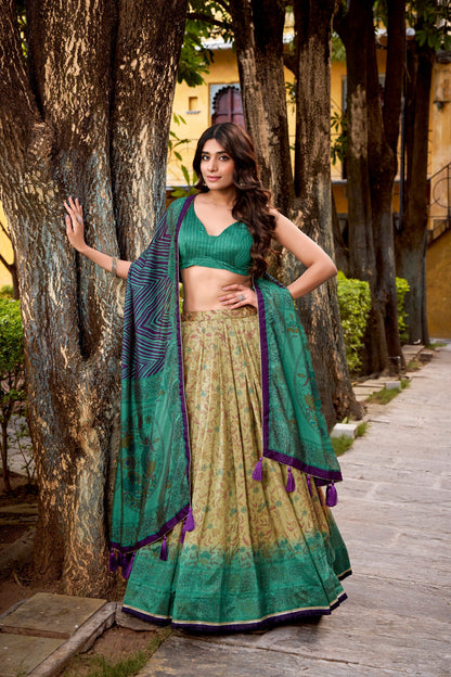 Vichitra Silk Lehenga Choli