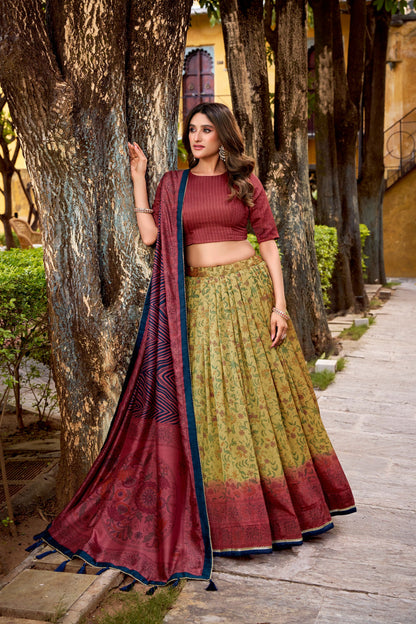 Vichitra Silk Lehenga Choli
