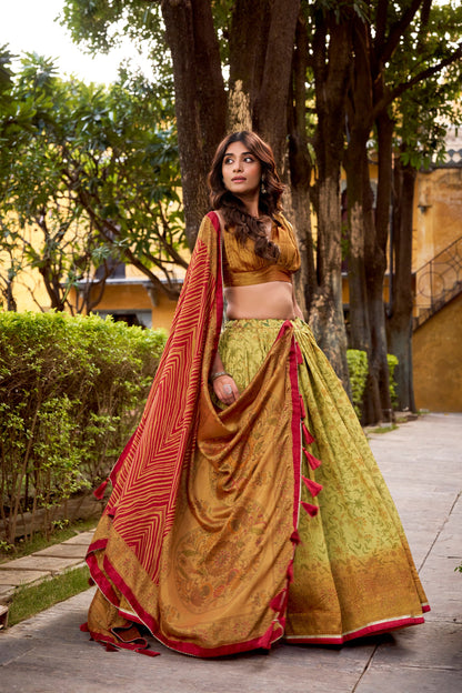 Vichitra Silk Lehenga Choli