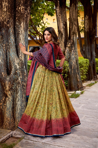 Vichitra Silk Lehenga Choli