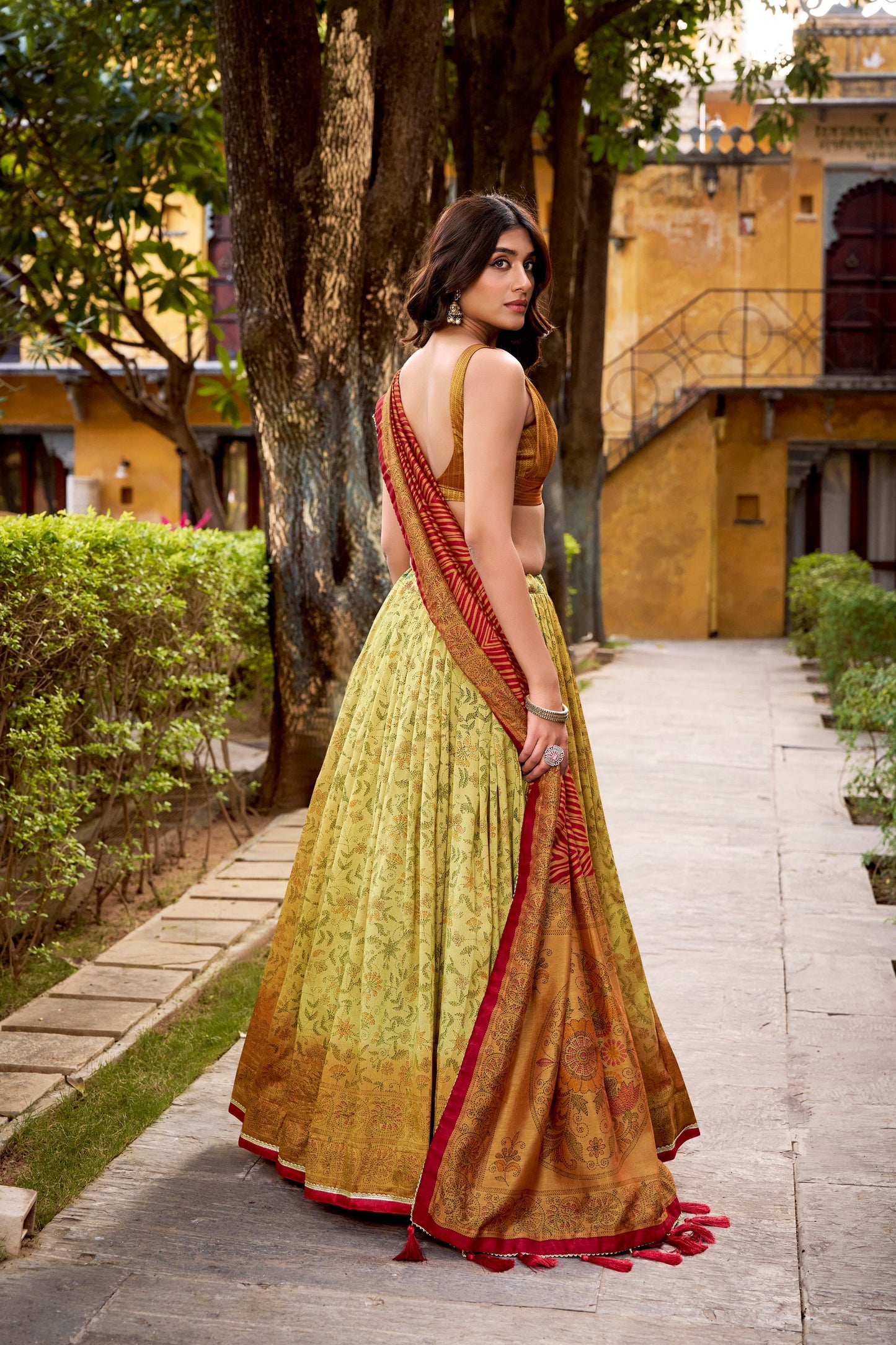 Vichitra Silk Lehenga Choli