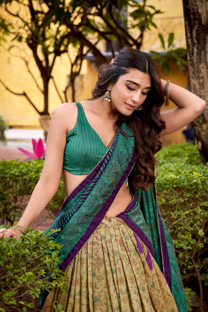 Vichitra Silk Lehenga Choli