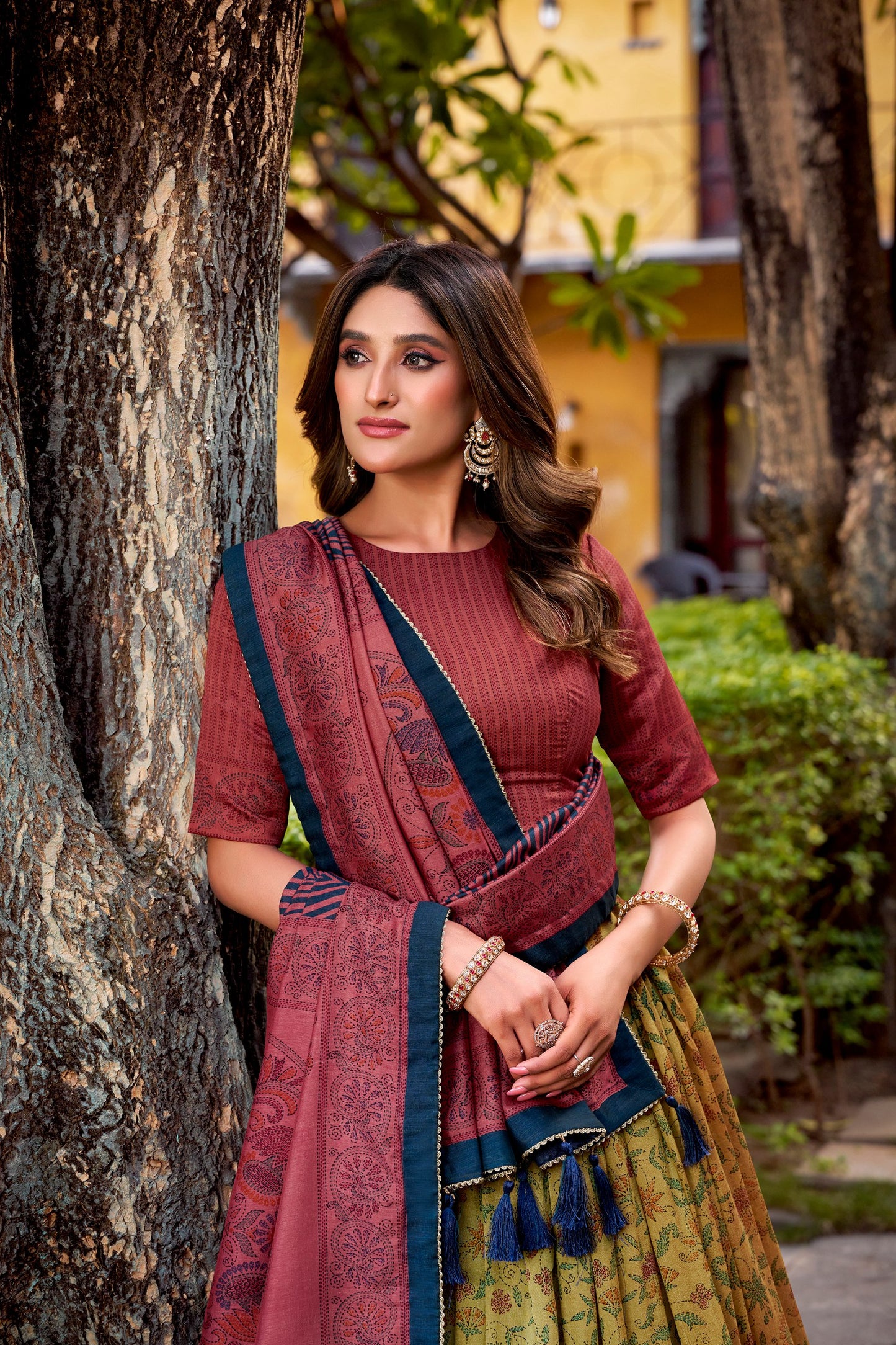 Vichitra Silk Lehenga Choli
