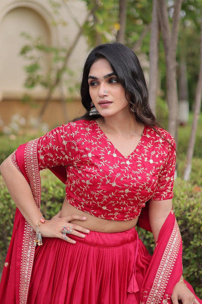 Glory Satin Wedding Lehenga