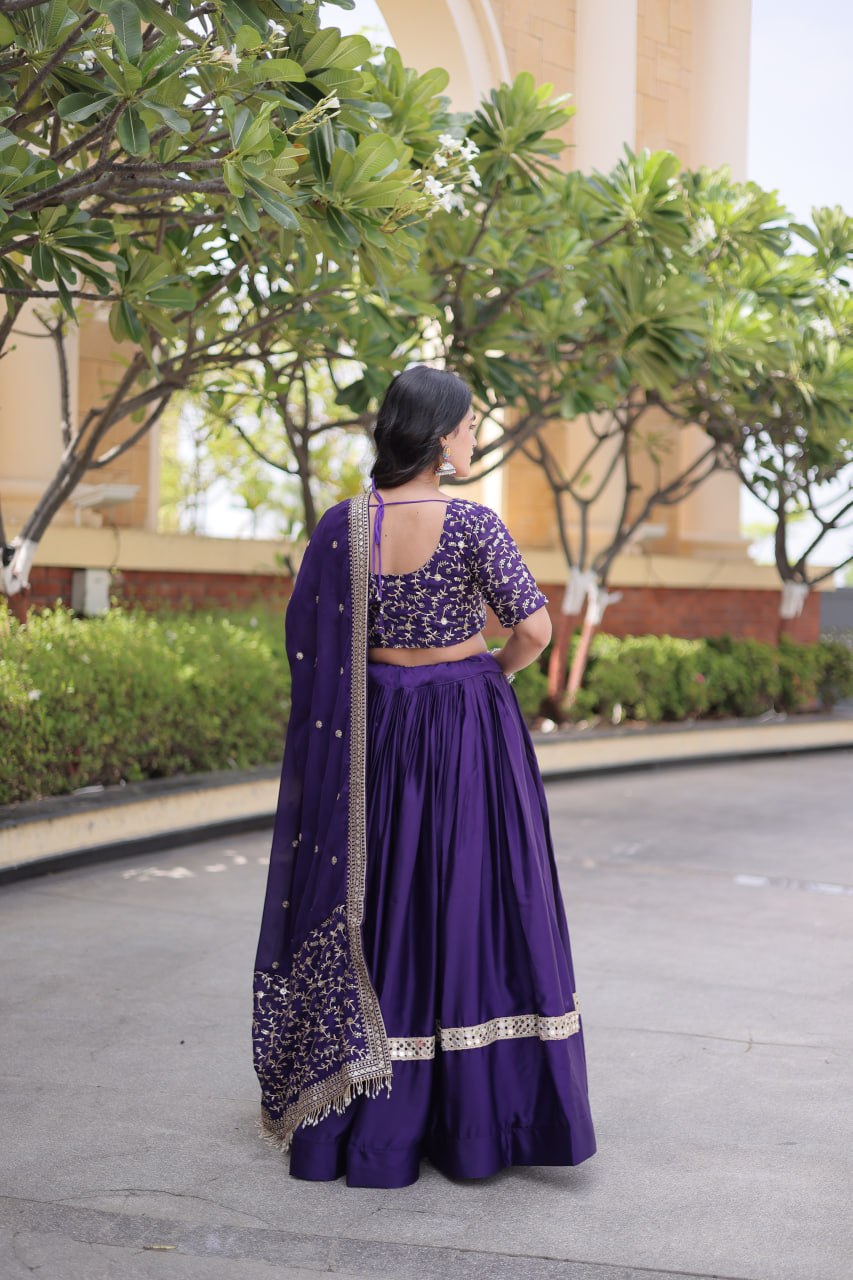 Glory Satin Wedding Lehenga