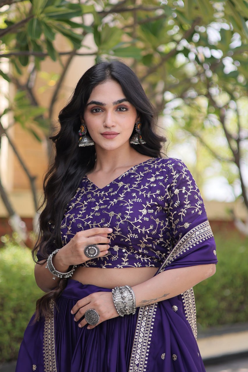 Glory Satin Wedding Lehenga