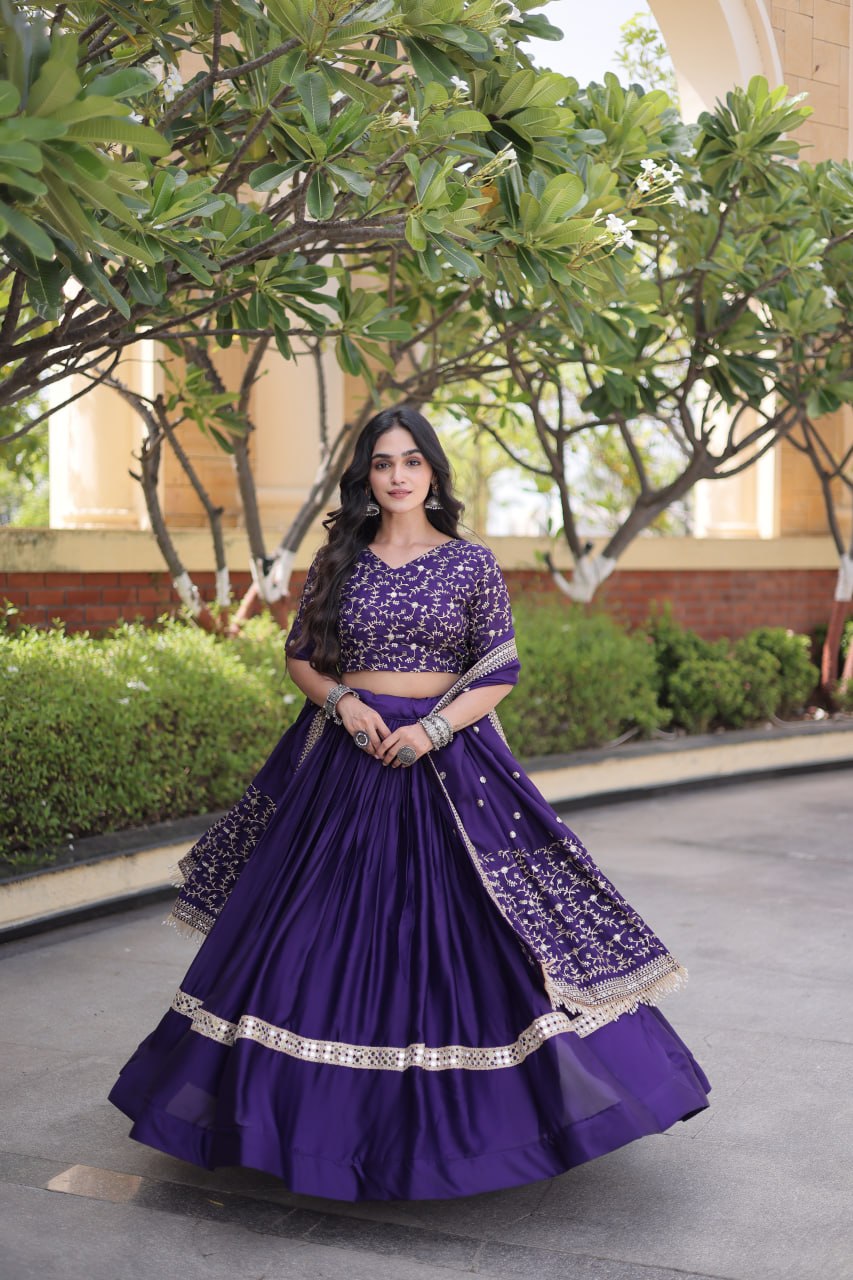 Glory Satin Wedding Lehenga