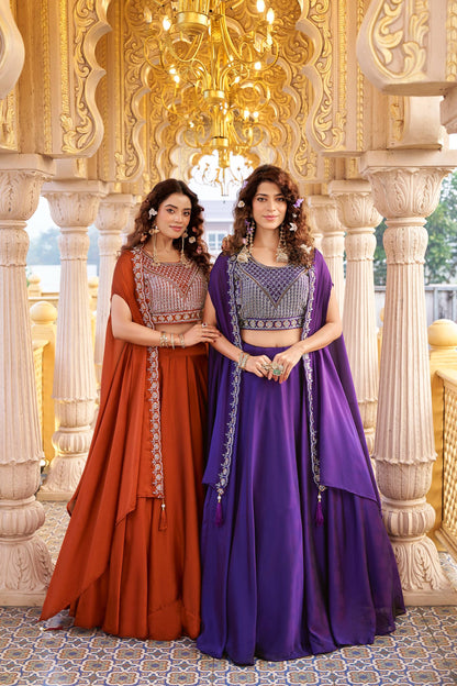 Indo Western Style Three Piece Choli