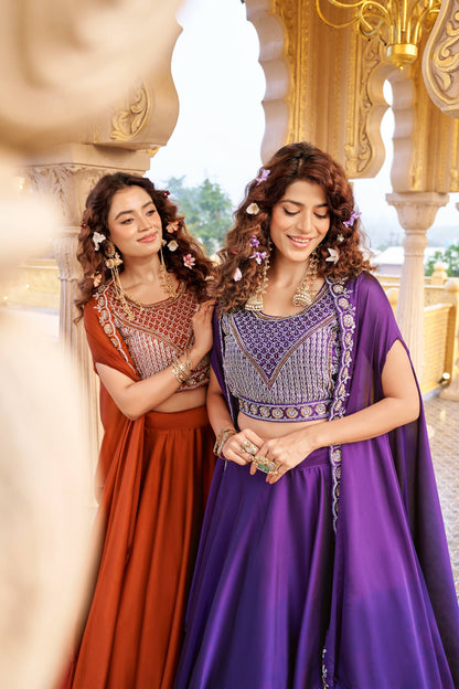 Indo Western Style Three Piece Choli