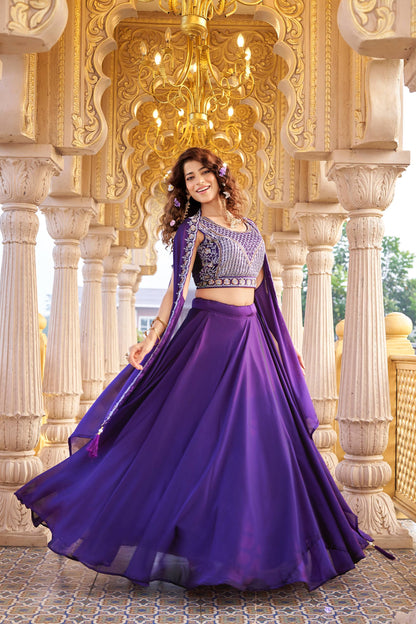 Indo Western Style Three Piece Choli