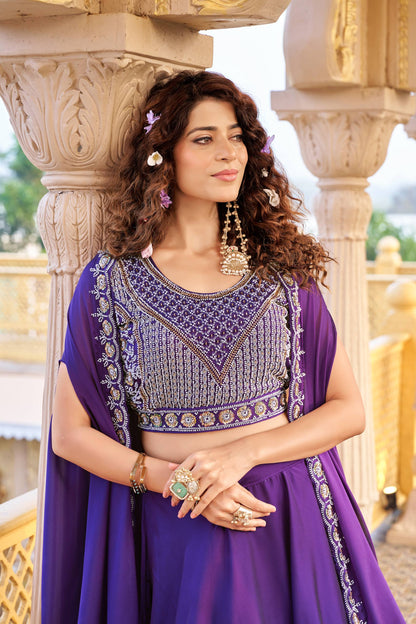 Indo Western Style Three Piece Choli