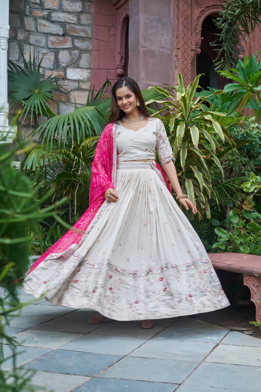 Tissue Silk Chaniya Choli