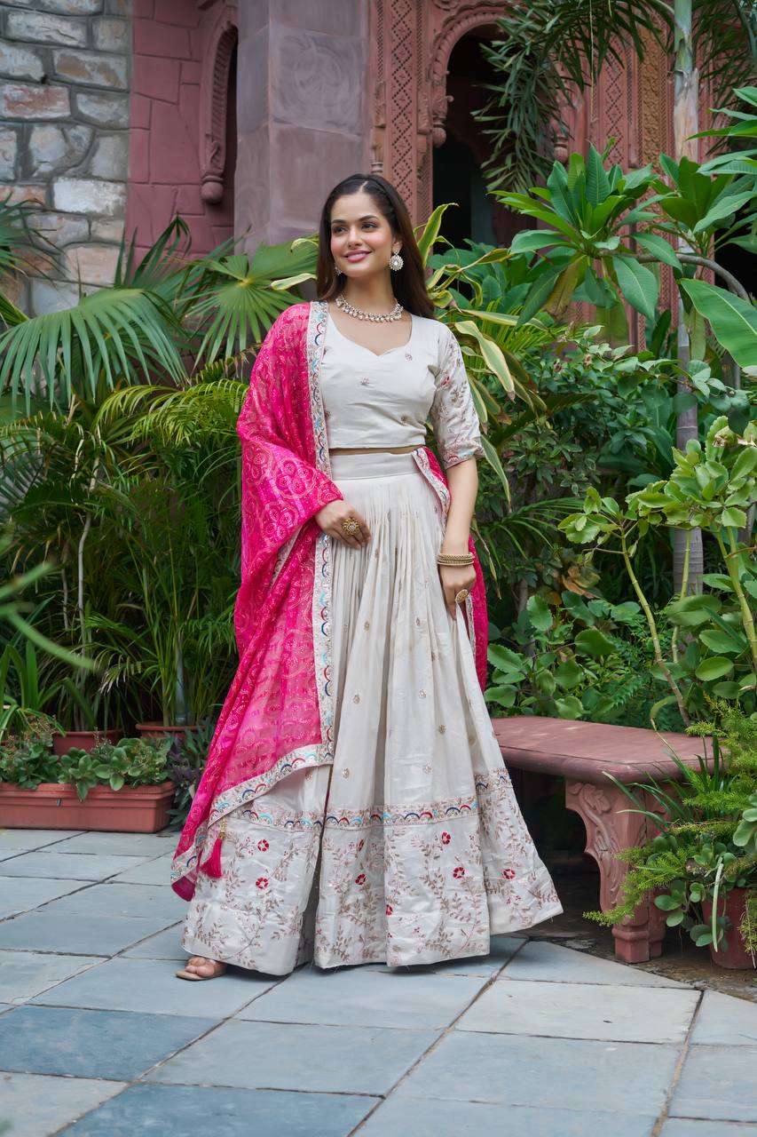 Tissue Silk Chaniya Choli