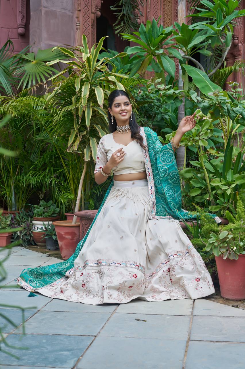 Tissue Silk Chaniya Choli