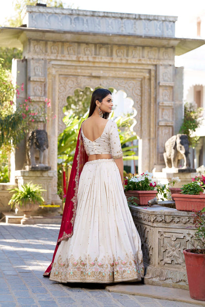 Vichitra Silk Lehenga Choli