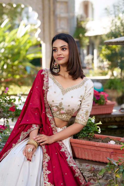 Vichitra Silk Lehenga Choli