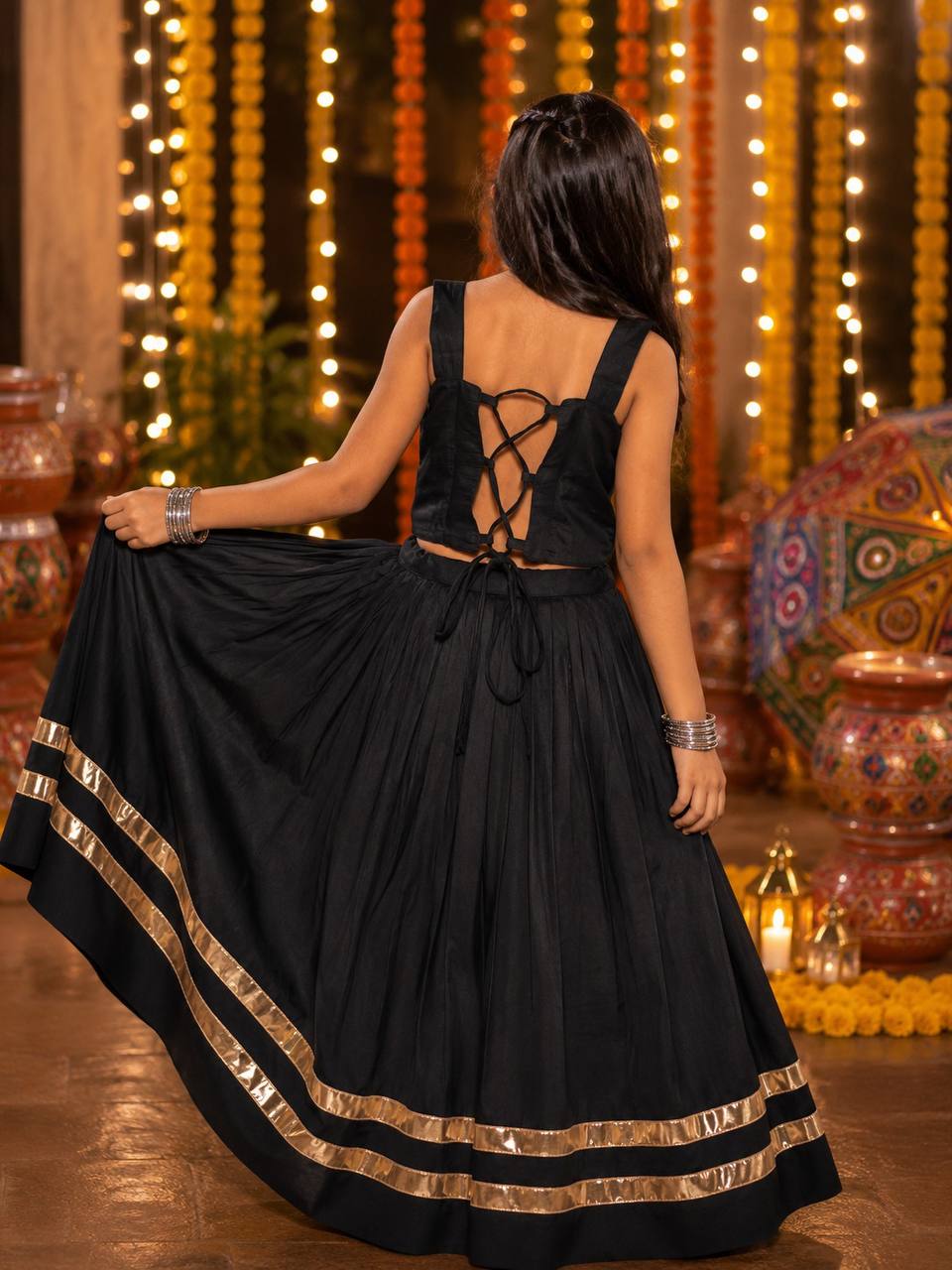 Navratri Mirror Work Outfit