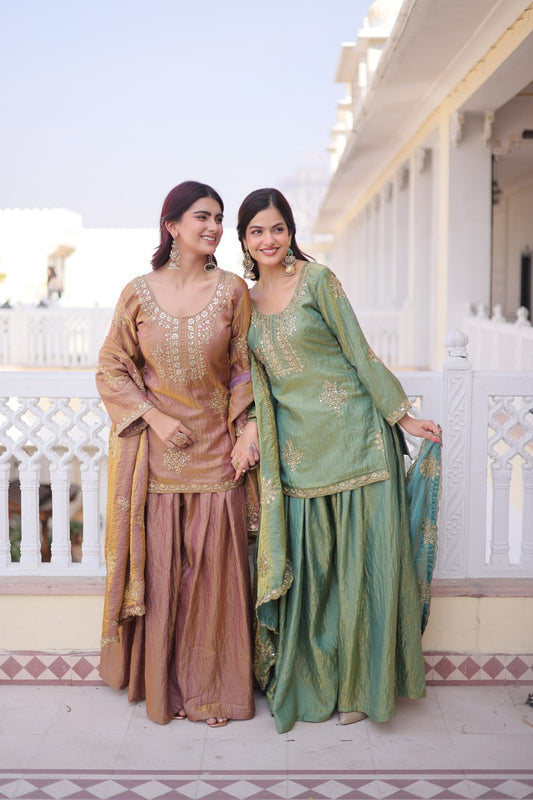 Fendi Crush Kurti Sharara Set