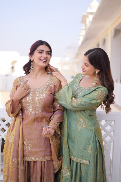Fendi Crush Kurti Sharara Set