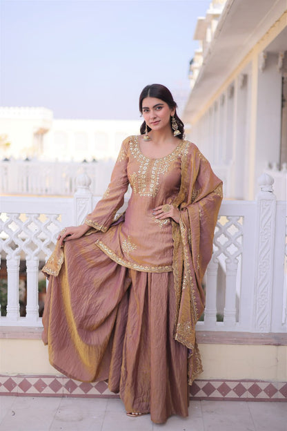 Fendi Crush Kurti Sharara Set